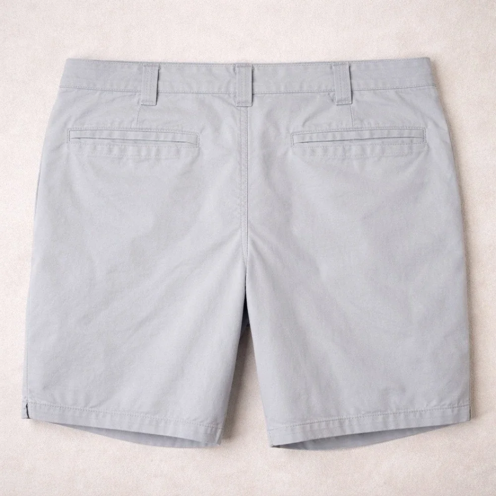 Lee Legendary Plus Womens‎ Bermuda Shorts Light Gray MidRise 9